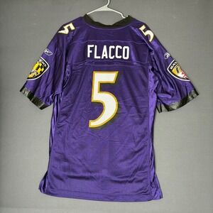 NFL Onfield Reebok Men's Flacco #5 Ravens Jersey Size Medium